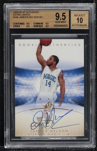 2004 SP Authentic Authentics Extra Limited /25 Jameer Nelson BGS 9.5 Rookie RC