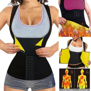 Damen Neopren Taillentrainer Sauna Weste Korsett Body Shaper Bauch Kontrolle Taillenkorsett - Bild 1 von 27