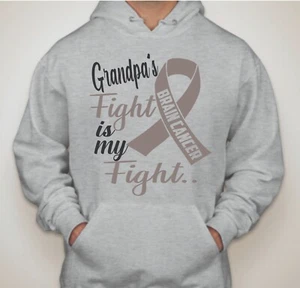 Brain Cancer Customize (Any Relative) Fight is my Fight Unisex Hoodie - Picture 1 of 1