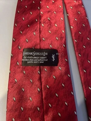NWT YST Red Black Ivory Tie 56x4 - Image 1 of 4