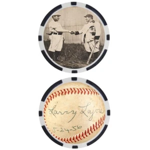 Nap Lajoie SIGNIERT Baseball Legends Poker Chip - Bild 1 von 2