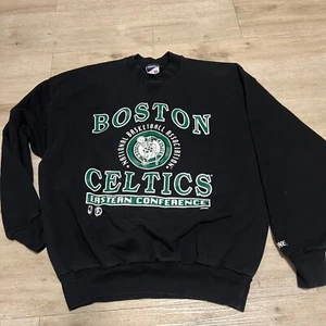 Felpa girocollo Boston Celtics NBA anni 90 nera vintage uomo taglia XL basket - Foto 1 di 9