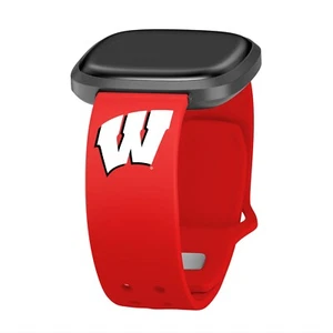 Correa de reloj de silicona Fitbit Wisconsin Badgers - Imagen 1 de 3