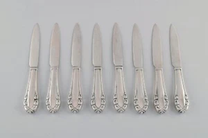 Eight early Georg Jensen Lily of the Valley fruit / butter knives. - Picture 1 of 5