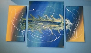 Abstract Art, Wall Art-3 Piece Canvas - Picture 1 of 3