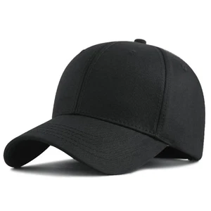 Basecap Baseball Cap Mütze Verstellbare Kappe Schwarz Herren Damen Kappe Neue - Bild 1 von 2