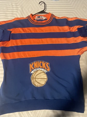 Vintage New York Knicks Sweater Starter Mens Large Cover