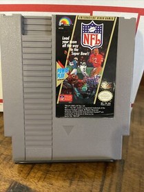 NFL NES Authentic Video Game Cartridge Nintendo Entertainment System 1988 