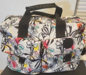 Kipling Baby L Floral Diaper Bag Travel Commuter Briefcase School Crossbody - Picture 1 of 9