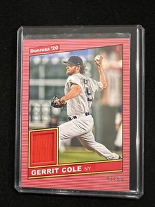 2020 Panini Donruss Gerrit Cole Retro 1986 Materials PATCH Red 41/99 #86M-GC