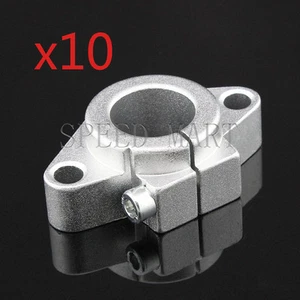 10 X SHF20 20mm Aluminum Rod Holder Linear Rail Shaft Guide Support CNC Bearing - Picture 1 of 3