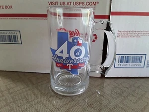Tazza vetro TEXAS RANGERS MLB Baseball 40° ANNIVERSARIO 1972-2012 COCA COLA! - Foto 1 di 2
