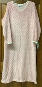 Vintage National Brand Women's Soft Fleece Long Sleeve Nightgown Size XL NWT - Picture 1 of 7