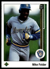 1989 Upper Deck #252 Mike Felder Milwaukee Brewers