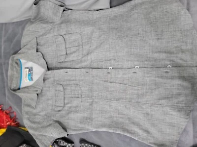 Magellan Women’s XS Button Up Shirt Charcoal Grey  Short Sleeve Pockets Fishing - Image 1 of 3