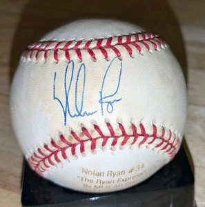 Nolan Ryan Texas Rangers Signed Rawlings OAL Baseball PSA JSA Sticker Only LML6 - Picture 1 of 9