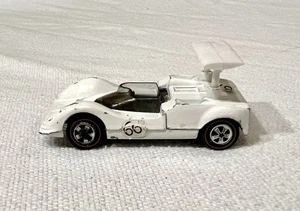 1969 Hot Wheels Redline Chaparral 2G White w/ Original Wing Grand Prix Series - Picture 1 of 11