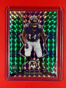 Panini Mosaic 2022 - Rookies Kyle Hamilton #332 Green Mosaic Prizm (RC) - Imagen 1 de 2