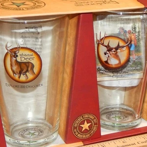 White Tail Deer Pint Glass Gift Set - Picture 1 of 12