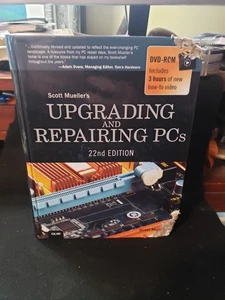 Upgrading and Repairing PCs by Scott Mueller 22nd Edition Hardcover with DVD - Foto 1 di 3