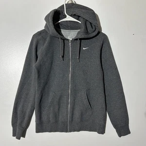 Nike Women's Charcoal Grey Full Zip Hoodie Sweatshirt Small Athletic Casual - Picture 1 of 7