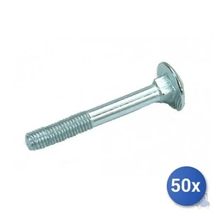 50x Screw Zinc-Plated Head Round Without Dice E-100 8X160 - Picture 1 of 2