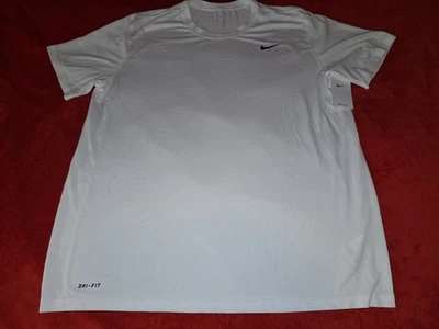 CAMISETA NIKE DRI FIT PARA HOMBRE XL BLANCA ROPA DEPORTIVA ENTRENAMIENTO NUEVA Foto 1 de 4