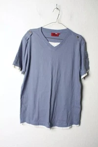 Vintage Duke Mens Layered Style 90’s Tshirt - Blue - Size M Medium (A21) - Picture 1 of 2