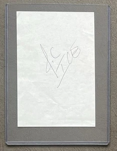 PG13 JC ICE Signed Paper Wrestling wwf wwe wcw ecw nwa smw AUTOGRAPH CUT - Bild 1 von 2