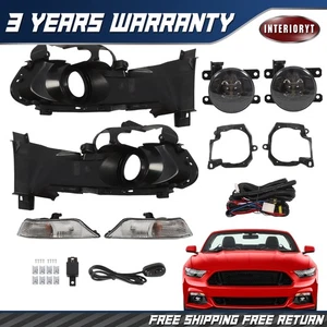 2*Turn Signal Lamp Fog Lights Cover Harness Assembly For Ford Mustang 2015-2017 - Picture 1 of 15