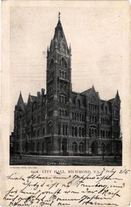 Dr Jim Stamps Postcard City Hall Richmond Virginia Undivided Back - Picture 1 of 2