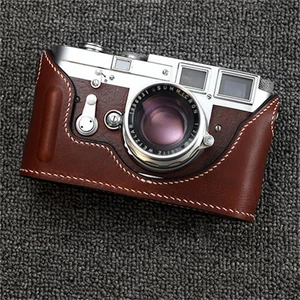Handmade Leather Camera Half Case Protective Cover for Leica M3 Skin Shell Gift - Picture 1 of 21