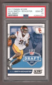 2017 Panini Score Juju Smith-Schuster NFL Draft #5 RC PSA 10 Steelers Chiefs - Picture 1 of 2