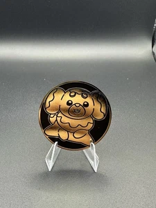 Pokemon Juegos de Cartas Coleccionables Fidough Oro Plástico Moneda DRI - Imagen 1 de 2