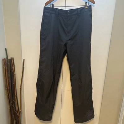 Pantalones de snowboard Sessions Focus de lujo para hombre grandes grises negros 36x32 al aire libre Foto 1 de 4