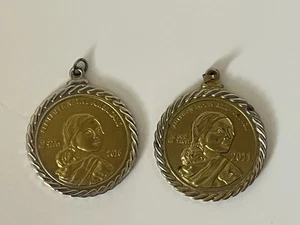 Lot of 2 2011 & 2016 WWI-II Remember Native Americans Code Talkers Coin Pendant - Picture 1 of 6