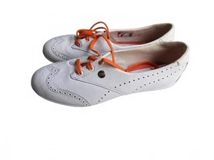 Nuevos Zapatos Puma Mujer Mini BMW Serie Blanco Naranja Cuero Tobillo Bajo - Imagen 1 de 5