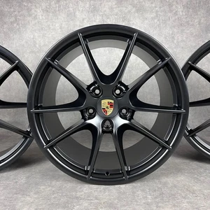 Llantas Porsche 991.1 20" originales Carrera SIII negras C4 4S GTS ET52 - Imagen 1 de 11