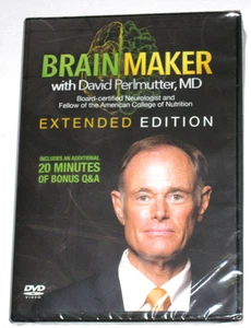 BRAIN MAKER WITH DAVID PERLMUTTER, MD EXTENDED EDITION DVD - 2015 - NEW - Picture 1 of 2