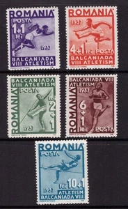 Rumänien 1937 Sport Balcaniada Satz postfrische Falzmarken - Bild 1 von 1