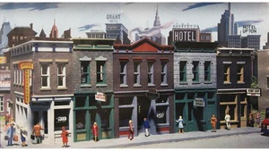Walthers Cornerstone HO Scale Building/Structure Kit Merchants Row I Downtown - Picture 1 of 1
