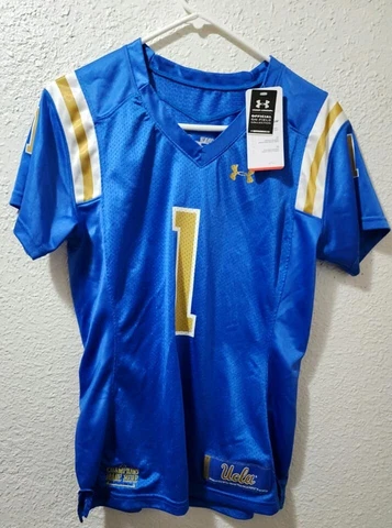 NWT-UCLA Bruins #1 Under Armor HEAT GEAR Football Jersey- Adult Small-πππ Cover