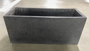 Planter box, large trough, outdoor garden box black - Picture 1 of 6