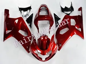 Kit de carenado por inyección ABS rojo caramelo metálico 2001-03 GSXR600/750 - Imagen 1 de 6