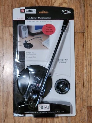 Labtec AM-252 Adjustable Flexneck Microphone For PC Multimedia Applications -NEW - Image 1 of 2
