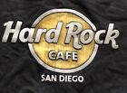 Vintage T-Shirt Black Hard Rock Cafe San Diego XL Cotton Original Bleach Stained