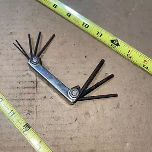 VINTAGE EKLIND USA No. 81 8 PIECE SAE Mini HEX Allen Key Set - Picture 1 of 8