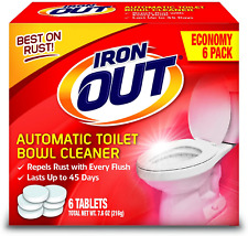 Iron OUT Automatic Toilet Bowl Cleaner, Repel Rust and Hard Water Stains with Ev