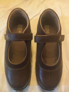 Drew Rose Mary Jane Orthopedic Diabetic Comfort Brown Leather Shoes Women's 9.5 - Picture 1 of 3