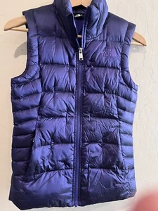 The North Face Youth Girl's M (10/12) 550-Fill Down Puffer Vest - Picture 1 of 14